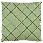 Discreet Green Plaids Standard Flano Cushion Case (Two Sides) Back