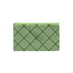 Discreet Green Plaids Cosmetic Bag (xs) by ConteMonfrey