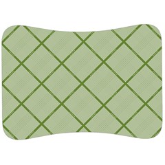 Discreet Green Plaids Velour Seat Head Rest Cushion by ConteMonfrey