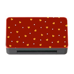 Red Yellow Love Heart Valentine Memory Card Reader With Cf by Ravend