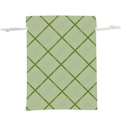 Discreet Green Plaids  Lightweight Drawstring Pouch (xl) by ConteMonfrey