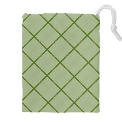 Discreet Green Plaids Drawstring Pouch (4xl) by ConteMonfrey