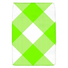 Neon Green And White Plaids Removable Flap Cover (s) by ConteMonfrey