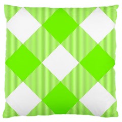 Neon Green And White Plaids Standard Flano Cushion Case (one Side) by ConteMonfrey