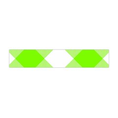 Neon Green And White Plaids Flano Scarf (mini) by ConteMonfrey