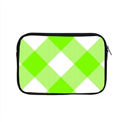 Neon Green And White Plaids Apple Macbook Pro 15  Zipper Case by ConteMonfrey