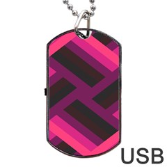 Background Pattern Texture Design Dog Tag Usb Flash (one Side) by Ravend