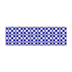 Blue Small Diagonal Plaids   Sticker Bumper (10 Pack) by ConteMonfrey