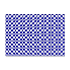 Blue Small Diagonal Plaids   Sticker A4 (10 Pack) by ConteMonfrey