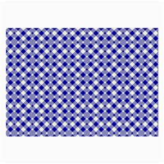 Blue Small Diagonal Plaids   Large Glasses Cloth by ConteMonfrey