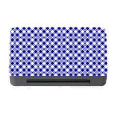 Blue Small Diagonal Plaids   Memory Card Reader With Cf by ConteMonfrey