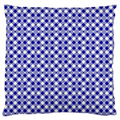 Blue Small Diagonal Plaids   Standard Flano Cushion Case (one Side) by ConteMonfrey