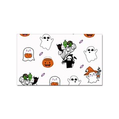 Halloween Jack O Lantern Vector Sticker (rectangular)