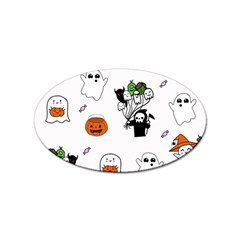 Halloween Jack O Lantern Vector Sticker Oval (100 Pack) by Ravend