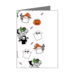 Halloween Jack O Lantern Vector Mini Greeting Card by Ravend