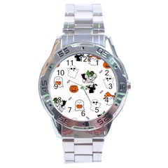 Halloween Jack O Lantern Vector Stainless Steel Analogue Watch by Ravend