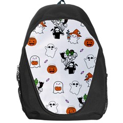 Halloween Jack O Lantern Vector Backpack Bag by Ravend