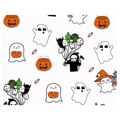 Halloween Jack O Lantern Vector Double Sided Flano Blanket (medium)  by Ravend