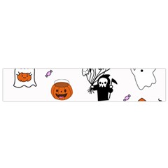 Halloween Jack O Lantern Vector Small Flano Scarf by Ravend