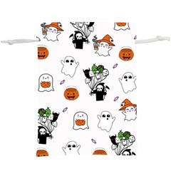 Halloween Jack O Lantern Vector  Lightweight Drawstring Pouch (xl) by Ravend