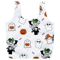 Halloween Jack O Lantern Vector Full Print Recycle Bag (xxxl) by Ravend