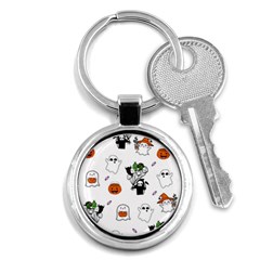 Halloween Jack O Lantern Vector Key Chain (round) by Ravend