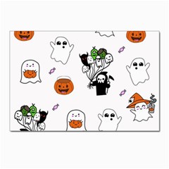 Halloween Jack O Lantern Vector Postcard 4 x 6  (pkg Of 10)