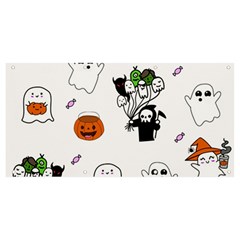 Halloween Jack O Lantern Vector Banner And Sign 8  X 4  by Ravend