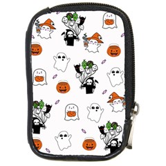 Halloween Jack O Lantern Vector Compact Camera Leather Case by Ravend