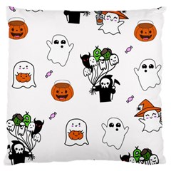 Halloween Jack O Lantern Vector Large Cushion Case (two Sides) by Ravend