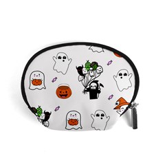 Halloween Jack O Lantern Vector Accessory Pouch (small) by Ravend