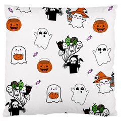 Halloween Jack O Lantern Vector Standard Flano Cushion Case (one Side) by Ravend