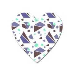 Seamless Pattern Geometric Texture Heart Magnet