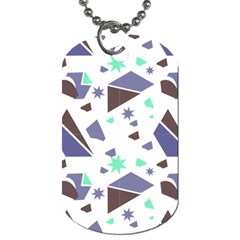 Seamless Pattern Geometric Texture Dog Tag (two Sides) by Ravend