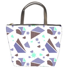 Seamless Pattern Geometric Texture Bucket Bag by Ravend