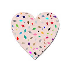 Bottle Pattern Water Flat Heart Magnet by Ravend