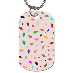 Bottle Pattern Water Flat Dog Tag (two Sides) by Ravend