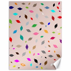 Bottle Pattern Water Flat Canvas 18  X 24  by Ravend