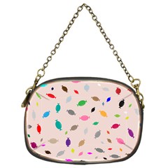 Bottle Pattern Water Flat Chain Purse (One Side)