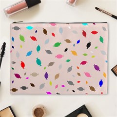 Bottle Pattern Water Flat Cosmetic Bag (XL)