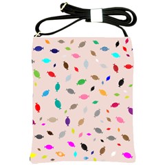 Bottle Pattern Water Flat Shoulder Sling Bag