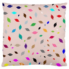 Bottle Pattern Water Flat Large Cushion Case (one Side) by Ravend