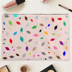 Bottle Pattern Water Flat Cosmetic Bag (XXL)