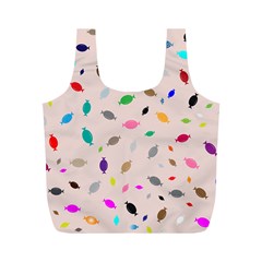 Bottle Pattern Water Flat Full Print Recycle Bag (M)