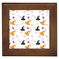 Witch Hat Witch Magic Halloween Framed Tile