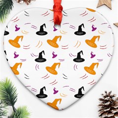 Witch Hat Witch Magic Halloween Ornament (Heart)