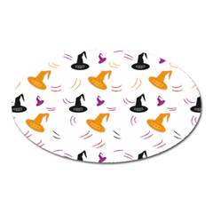 Witch Hat Witch Magic Halloween Oval Magnet by Ravend