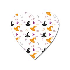 Witch Hat Witch Magic Halloween Heart Magnet