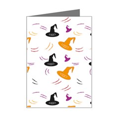 Witch Hat Witch Magic Halloween Mini Greeting Card by Ravend