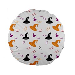 Witch Hat Witch Magic Halloween Standard 15  Premium Round Cushions by Ravend